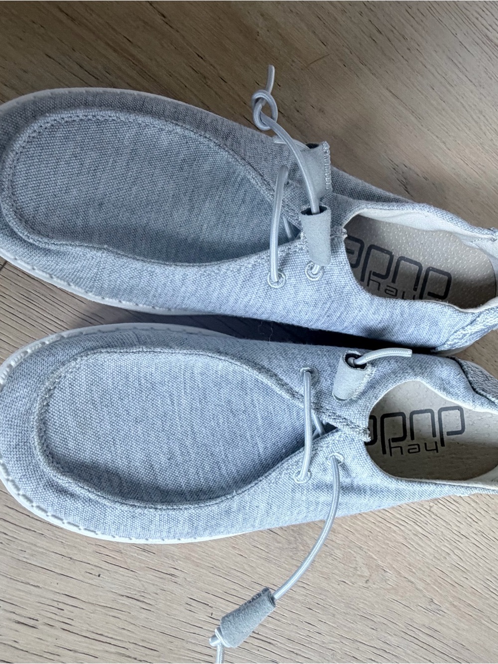 Hey Dude Light Grey Slip-On Loafers